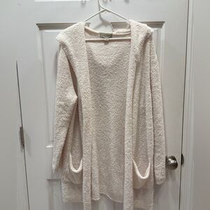 Charlie Paige Bouclé Hooded Cardigan